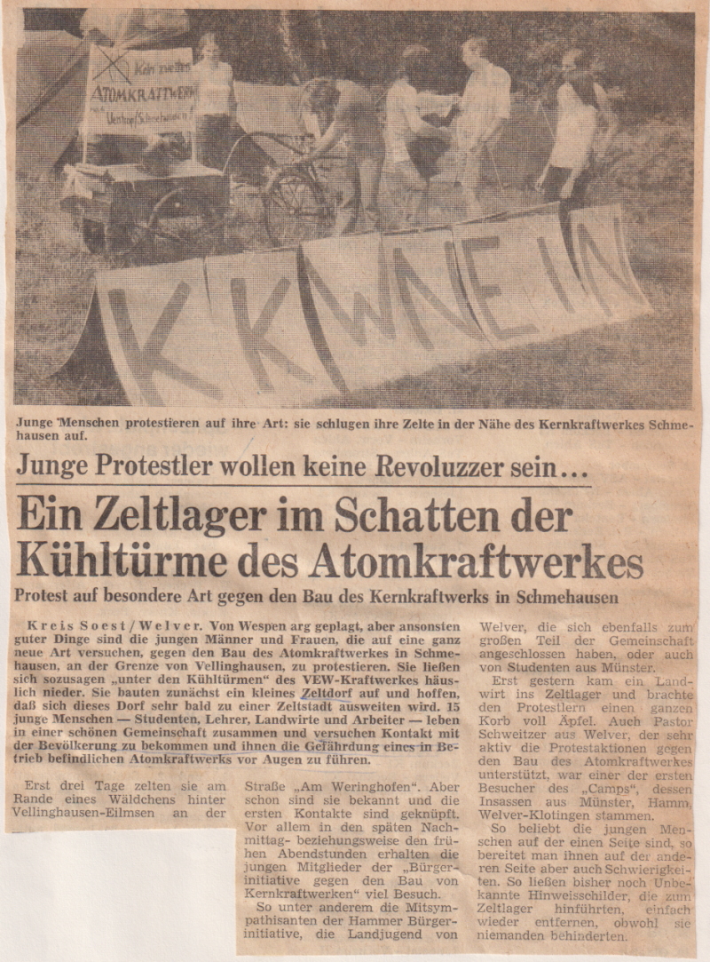 "Soester Anzeiger" vom 11. August 1976
