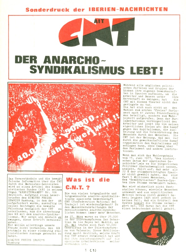 Der Anarchosyndikalismus lebt!