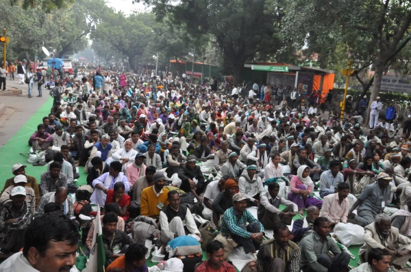 Kundgebung in Delhi
