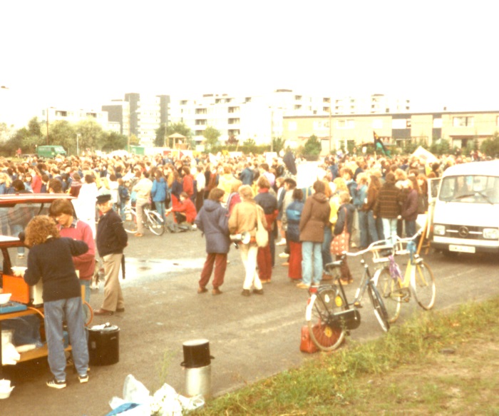 Demonstration gegen den THTR am 17. September 1983 in Hamm-Uentrop
