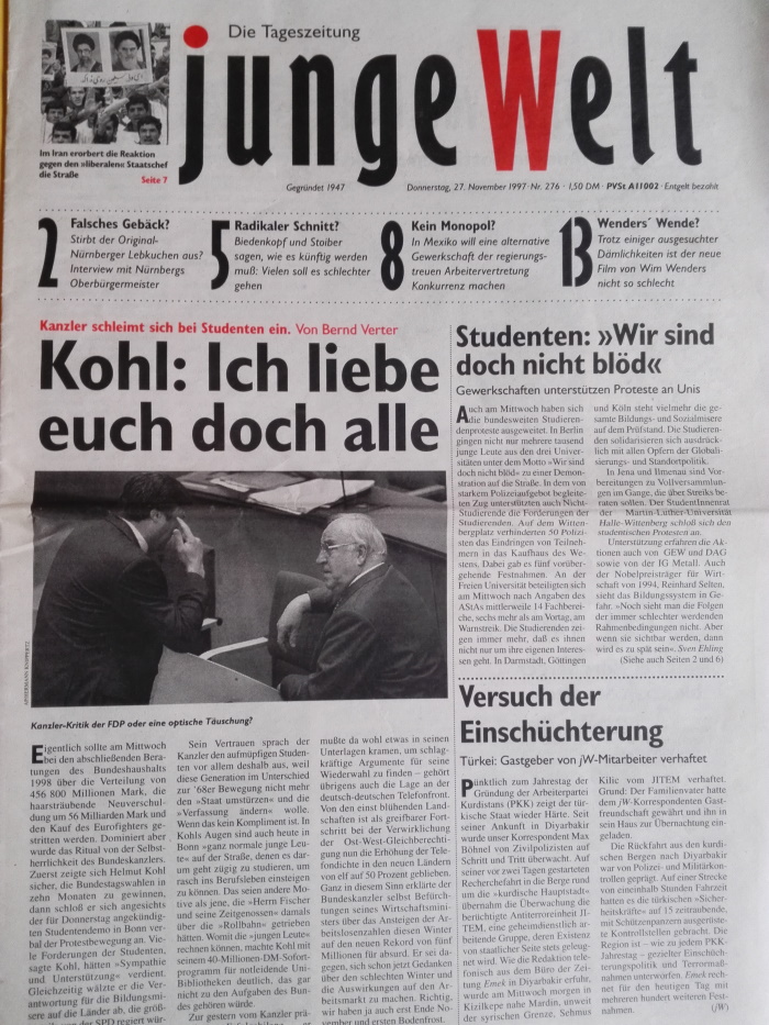 "junge Welt", Die Tageszeitung