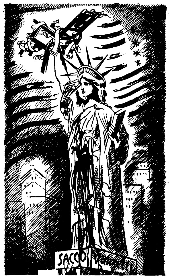 Zeichnung von George Grosz aus "Strasse Frei"
