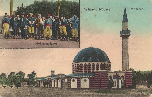 Postkarte mit Moschee in Wünsdorf-Zossen