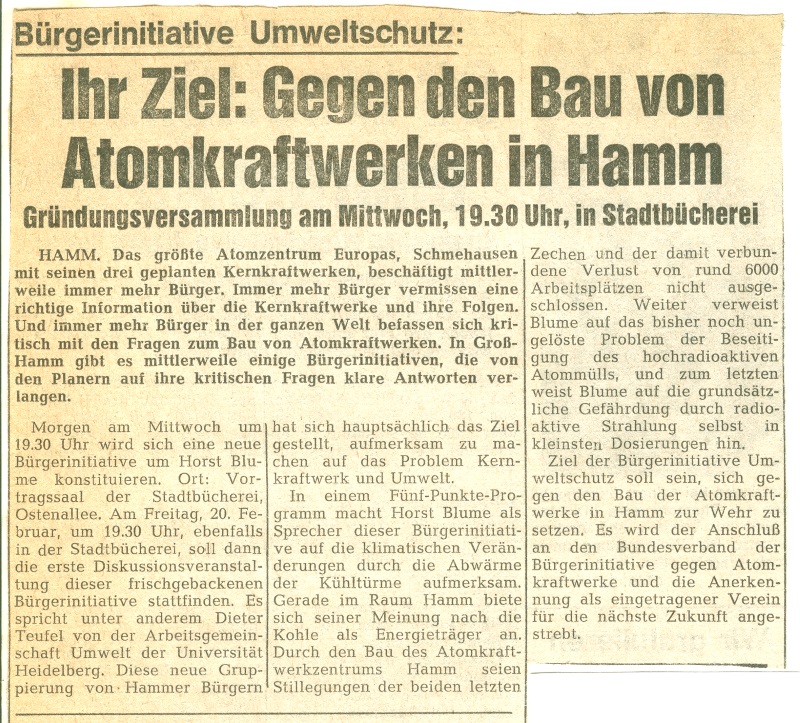 "Westfälische Rundschau" vom 17. 2. 1976