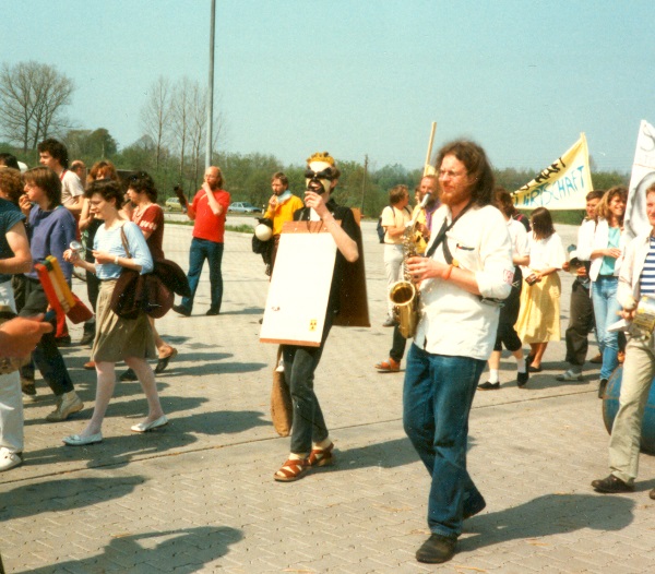 Aktionen am THTR 1986, Foto: Horst Blume