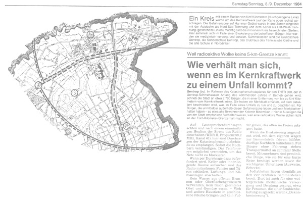 "Westfälischer Anzeiger" vom 8. 12. 1984