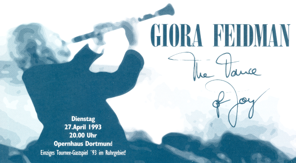 Giora Feidmann am 27. April 1993 in Dortmund