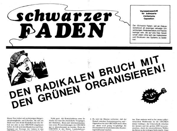 Aus: "Schwarzer Faden" Nr. 20, 1986