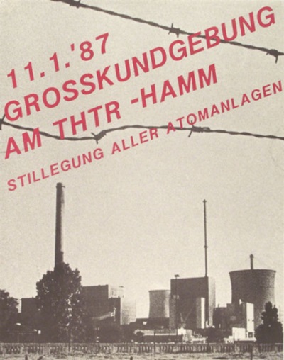 Plakat: Großkundgebung am THTR 1987