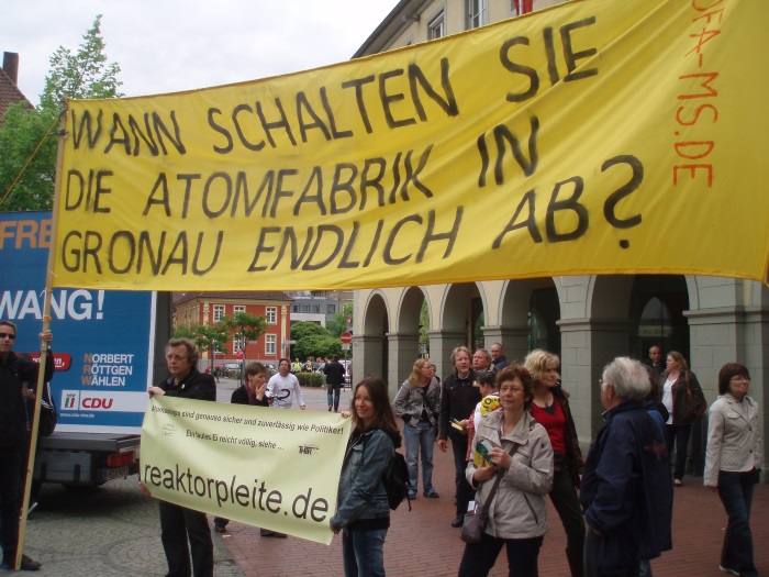 Protest gegen die UAA in Hamm, Foto: Horst Blume