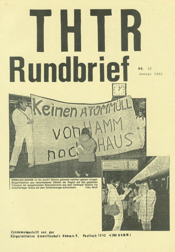 Aus: THTR-Rundbrief, Titelseite