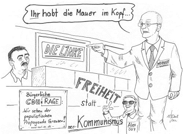 Zeichnung von Siegbert Künzel, bereits erschienen im THTR-Rundbrief Nr. 127 (2009)