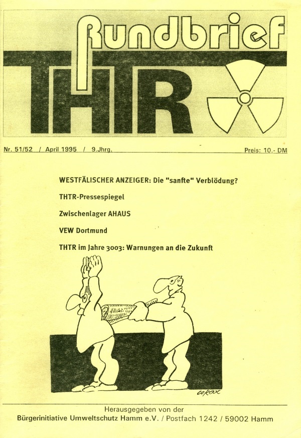 THTR-Rundbrief Nr. 51/52: "Westfälischer Anzeiger - Die sanfte Verblödung?"
