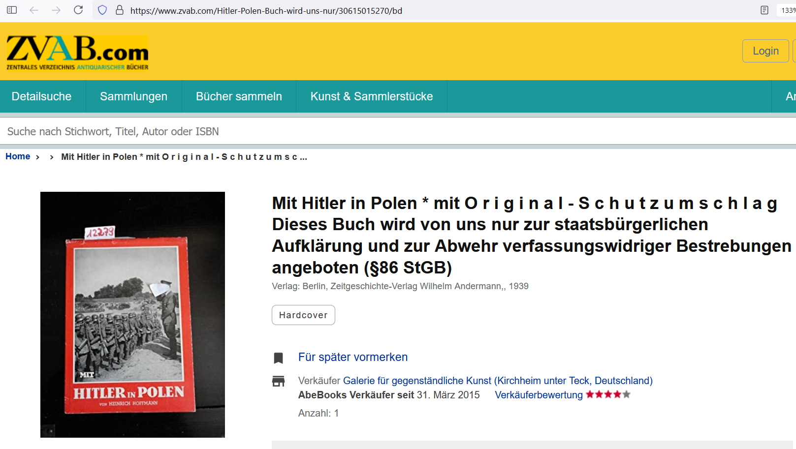 Buch "Mit Hitler in Polen"