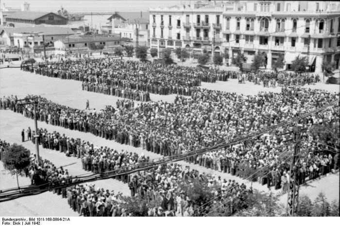 Freiheitsplatz: Zwangsrekrutierung der Juden auf dem Eleftheria-Platz, Foto: Bundesarchiv, Bild 101I-168-0894-19A / Dick / CC-BY-SA 3.0