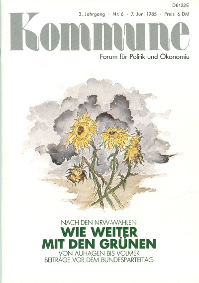 Zeitschrift "Kommune" Nr. 6, 1985